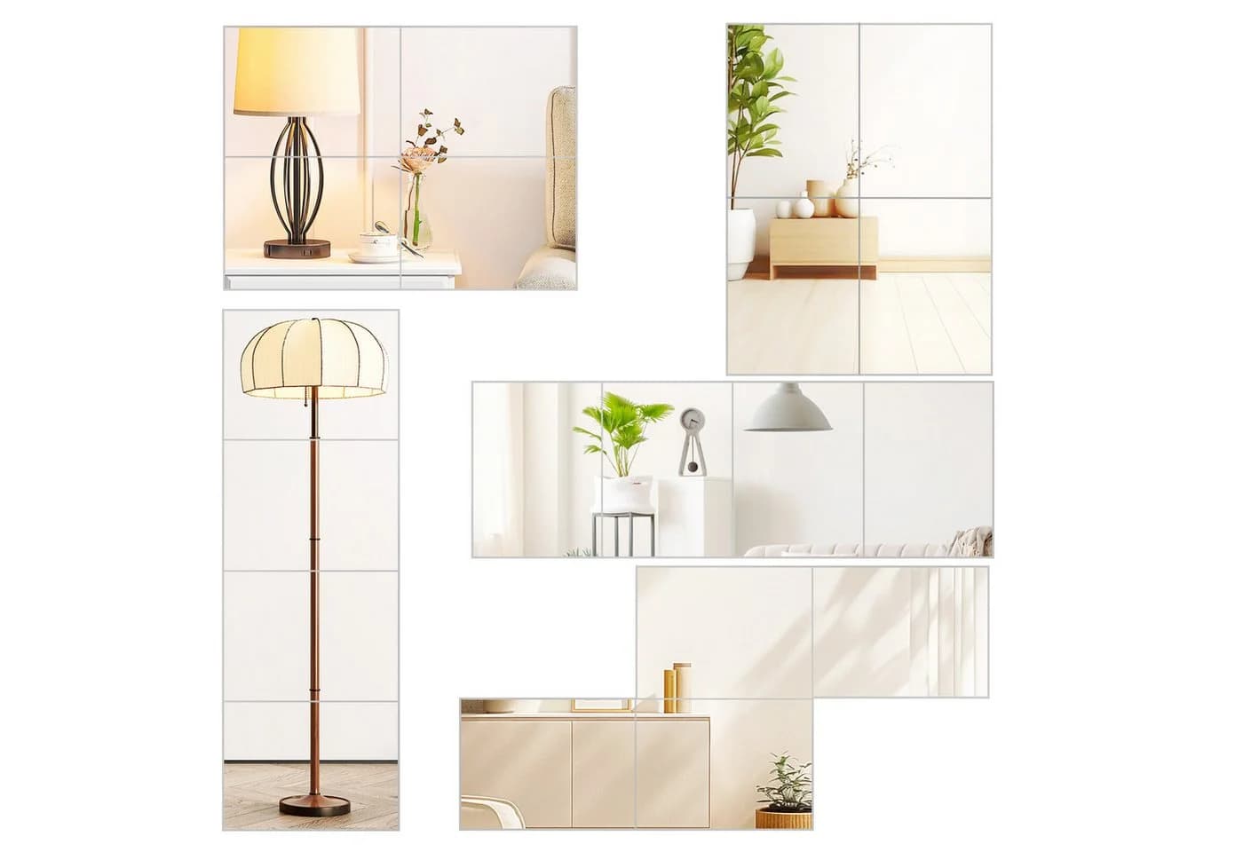 Youyijia Wandsticker Spiegelfliesen Selbstklebender Glasspiegelfliese - Bild 3