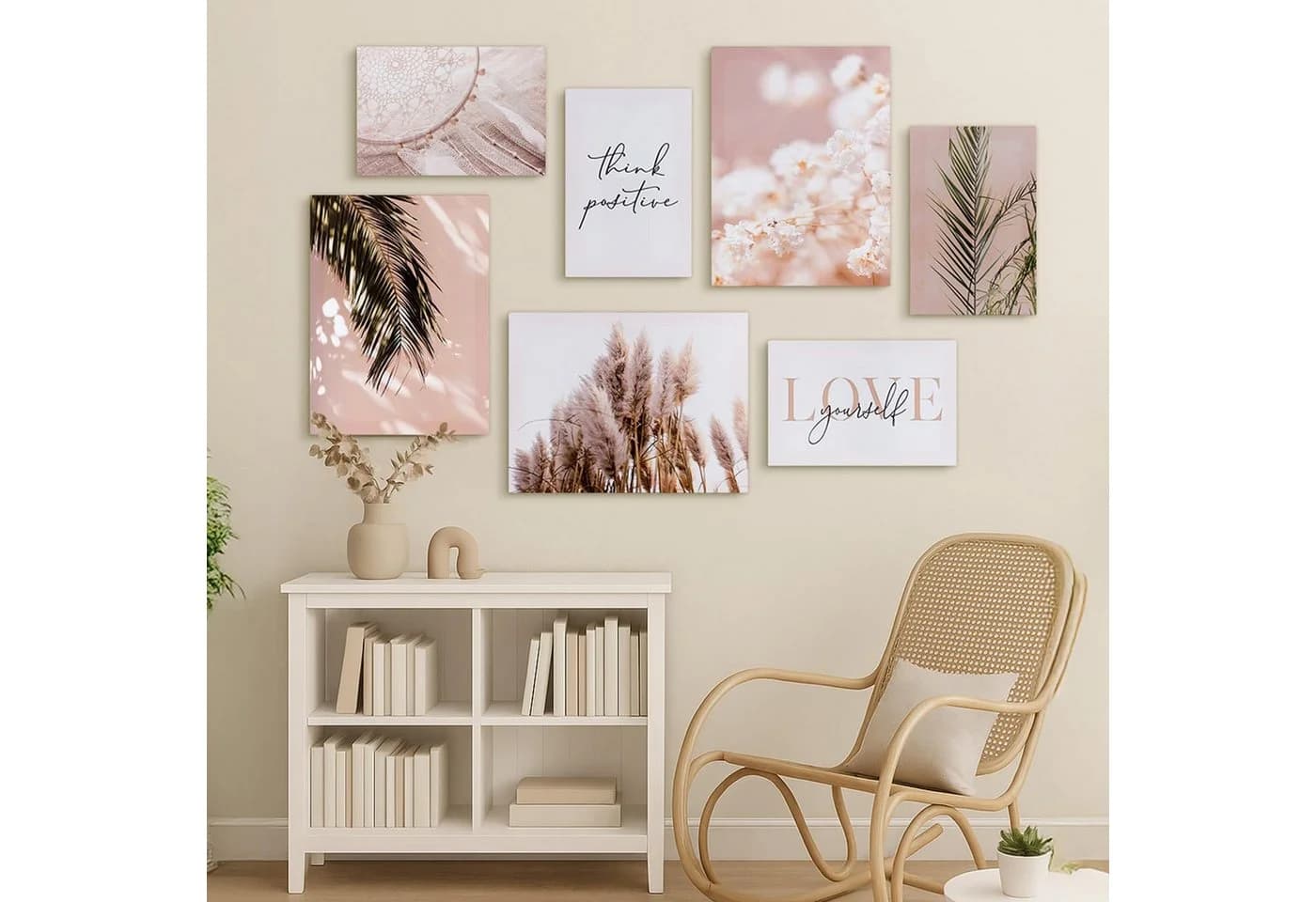 Youyijia Poster Wandbilder Boho Pampasgras 7-teiliges Poster Set, Moderne Wandbilder - Bild 3