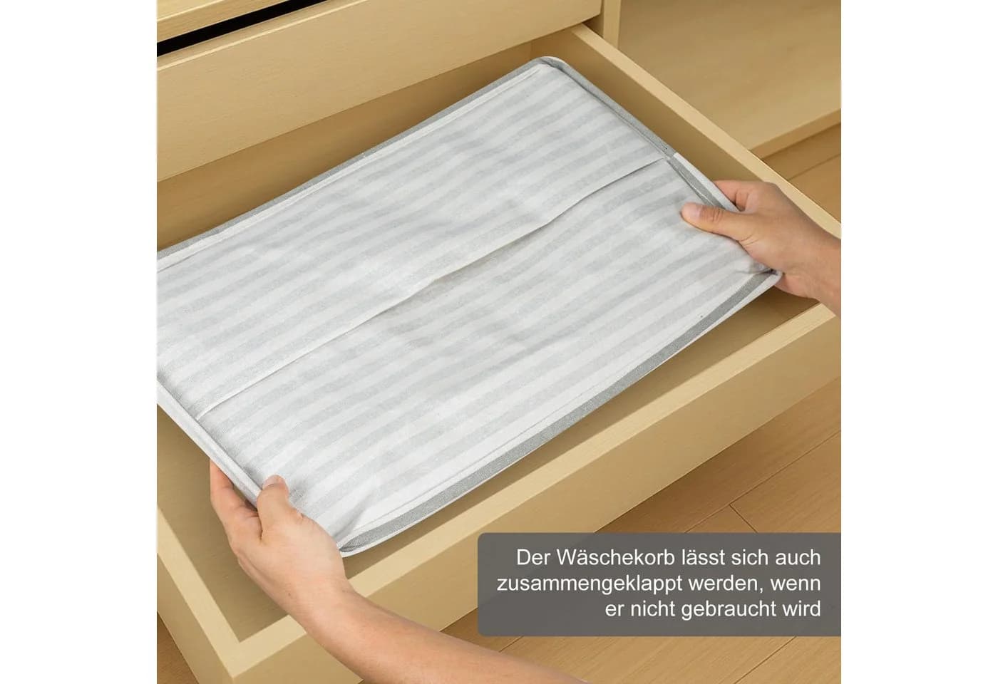 Youyijia Wäschebox Wäschekorb 2 Fächer 80L - Bild 5