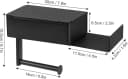Youyijia Toilettenpapierhalter Schwarz Bild 5