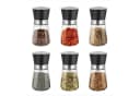 Youyijia Pfeffermühle 6er Set Manuell Schwarz Transparent Keramik Bild 2