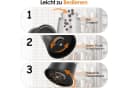 Youyijia Pfeffermühle 6er Set Manuell Schwarz Transparent Keramik Bild 3
