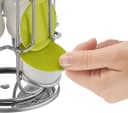 Kapselspender aus Edelstahl, Silber, Drehbar Bild 3