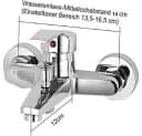 Youyijia Badezimmer-Set Silberne Einhebel-Badewannenarmatur Duschset Zinklegierung Bild 1