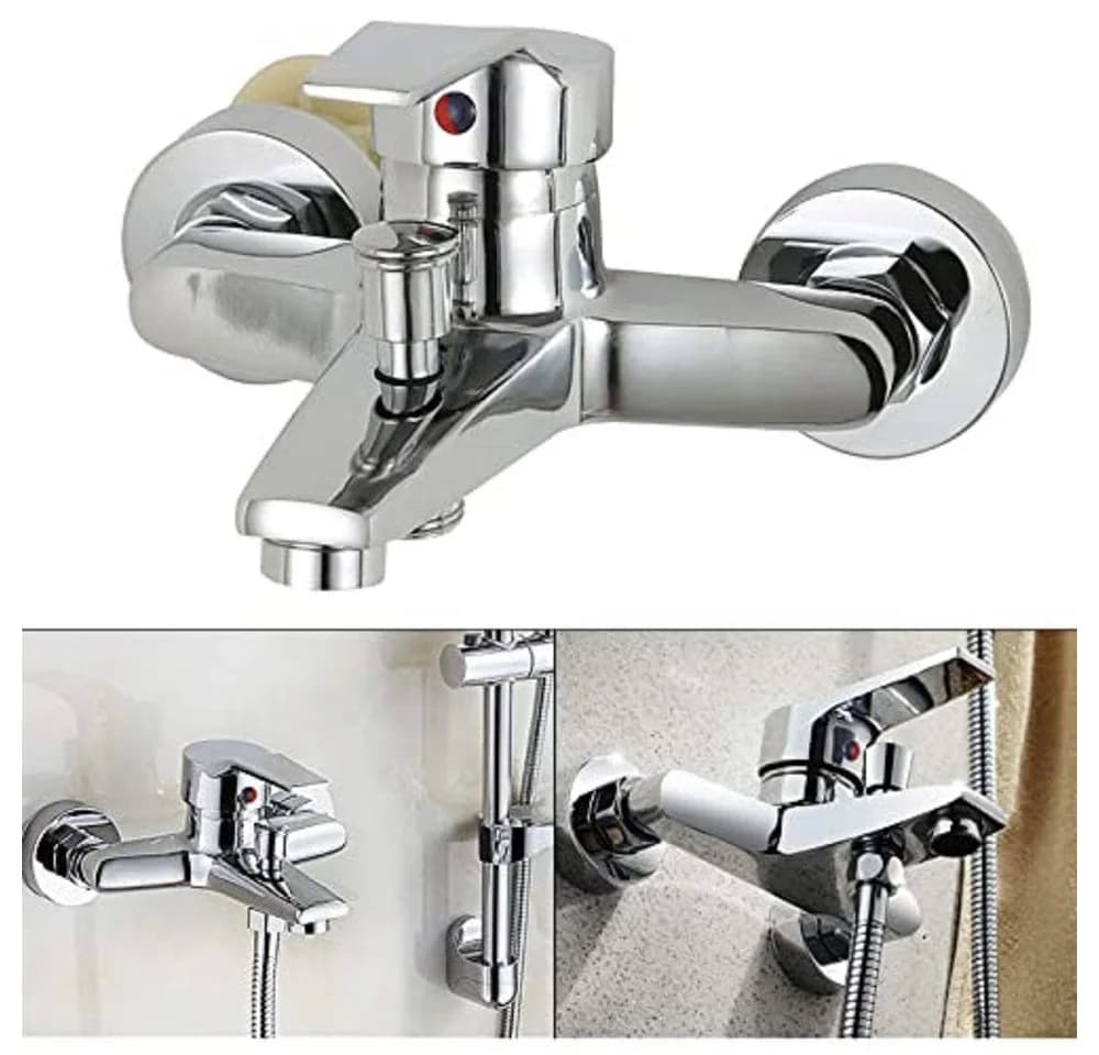 Youyijia Badezimmer-Set Silberne Einhebel-Badewannenarmatur Duschset Zinklegierung - Bild 3