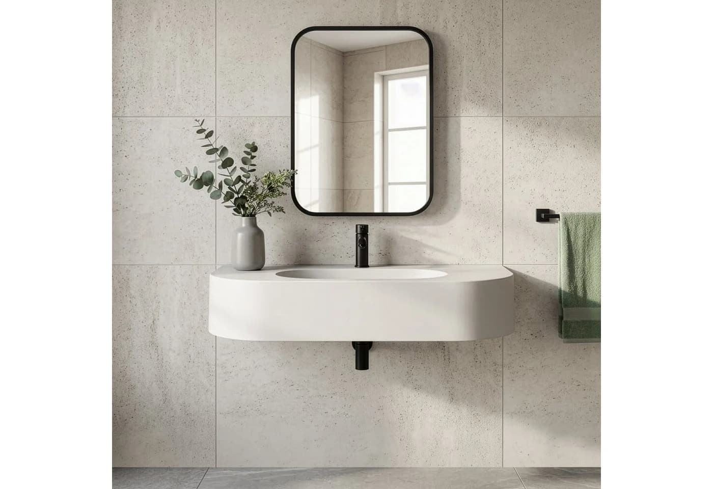 Youyijia Wandspiegel Glas Metall Modern Rechteckig - Bild 5