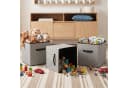 Youyijia Aufbewahrungsbox 4er-Set Stoff Faltbar Grau Bild 4