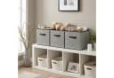 Youyijia Aufbewahrungsbox 4er-Set Stoff Faltbar Grau Bild 5