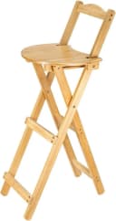 Youyijia Barhocker Klapphocker Bambus mit Rückenlehne Bild 2
