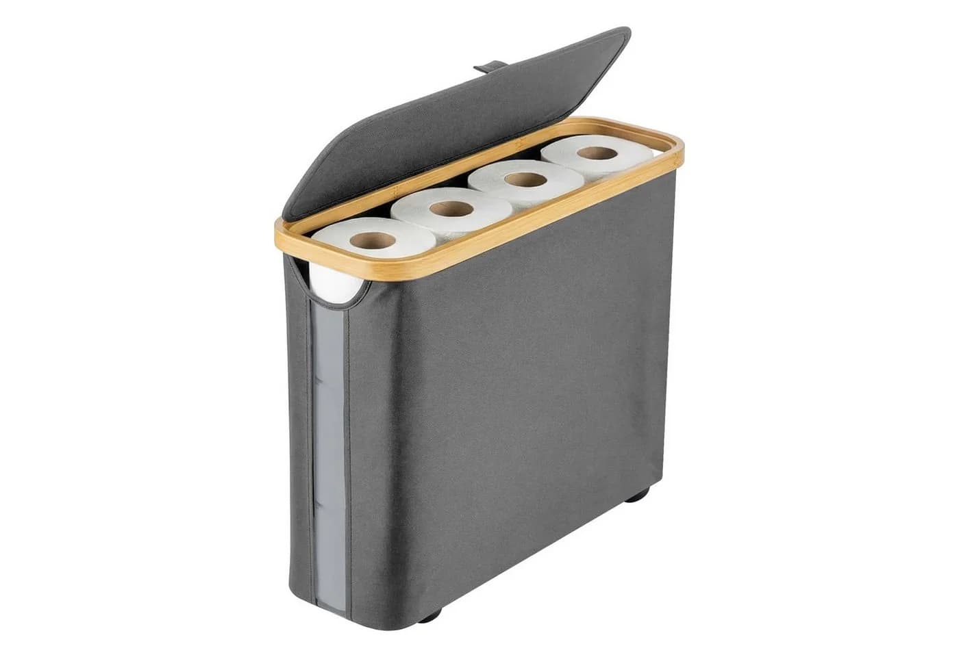 Youyijia Toilettenpapierhalter 28L Grau mit Deckel - Bild 2