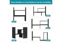 Youyijia Bücherregal Verstellbar Ausziehbar Standregal Weiß Modern Bild 5