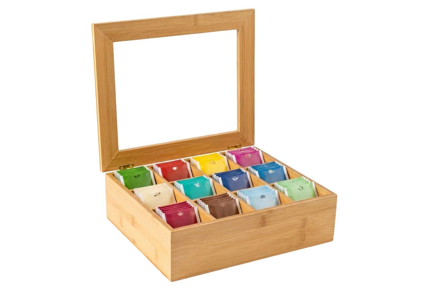 Youyijia Teebox Bambus 12 Fächer Aufbewahrungsbox - Bild 2