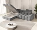 ROYAL24_MARKT Ecksofa Bianco Weiß mit Bettkasten & Schlaffunktion Bild 3