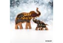 Stelby Dekofigur Tischdekoration Elefant Holzmodell LED mit Lichtern 2er-Set Bild 2