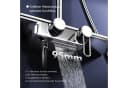 HOMELODY Duschsystem Regendusche 5 Modi 95 mm Wasserfallauslauf Bild 1