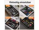 VEKROBOT Besteck Organizer Schwarz Verstellbar Bild 1