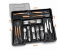 VEKROBOT Besteck Organizer Schwarz Verstellbar Bild 2