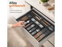 VEKROBOT Besteck Organizer Schwarz Verstellbar Bild 3