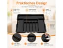 VEKROBOT Besteck Organizer Schwarz Verstellbar Bild 4