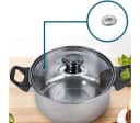 Luckice 12-teiliges Kochtopfset Edelstahl für Induktion, Gas, Ceran Bild 3