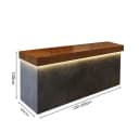 Muxing Empfangstheke Industriestil Kassentheke Grau Bild 5
