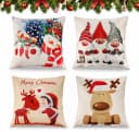lindahandel Kissenbezüge Weihnachts 4er Set Leinen Beige Bild 2