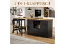 SeedWave Bartisch 360° drehbar mit Klappbarer Tischplatte & Stauraum Bild 1