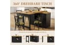 SeedWave Bartisch 360° drehbar mit Klappbarer Tischplatte & Stauraum Bild 3