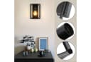 ZMH Wandleuchte Retro Wandlampe Schwarz Metall Industrial Bild 1