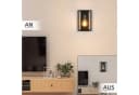 ZMH Wandleuchte Retro Wandlampe Schwarz Metall Industrial Bild 3