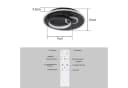 ZMH LED Deckenleuchte mit Fernbedienung Modern Design 33W Bild 4