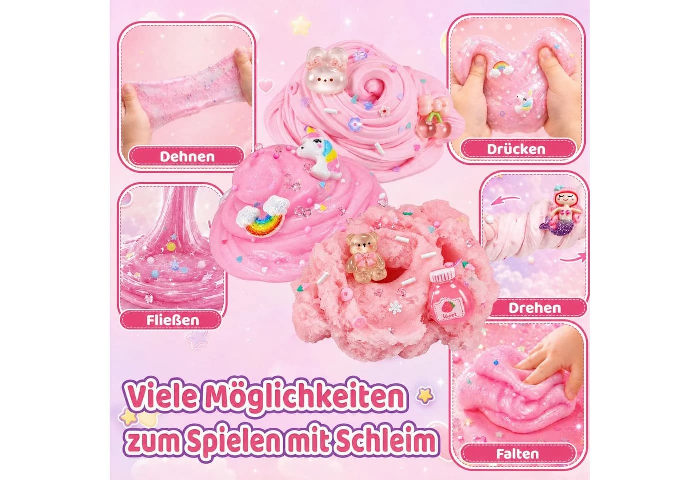 Wootoy Kreativset Experimentierkasten Schleim Rosa Glow-in-the-Dark - Bild 3