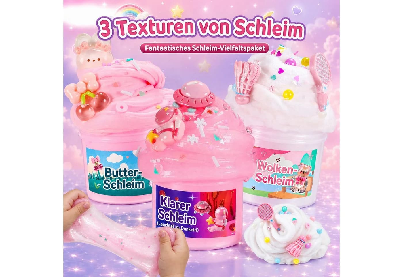 Wootoy Kreativset Experimentierkasten Schleim Rosa Glow-in-the-Dark - Bild 5