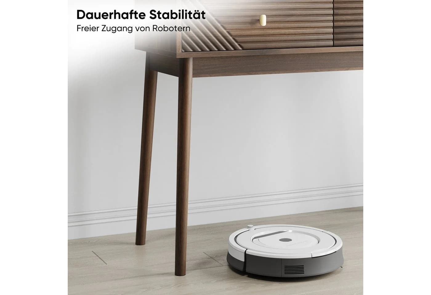IDEASY Konsolentisch Mid-Century Walnuss mit Schubladen - Bild 3