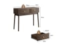 IDEASY Konsolentisch Mid-Century Walnuss mit Schubladen Bild 4