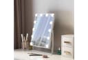FENCHILIN Schminkspiegel mit LED-Beleuchtung Weiß 30/41cm Bild 5