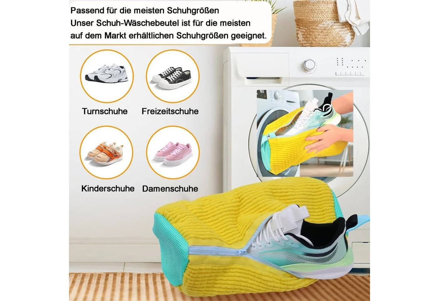 Mutig Schuhwaschbeutel 2 Stück 360° Reinigung Grau - Bild 3