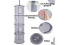 Mutig Hängeregal 2 Stück Set Mesh Netz-Aufbewahrungstasche Grau Bild 3