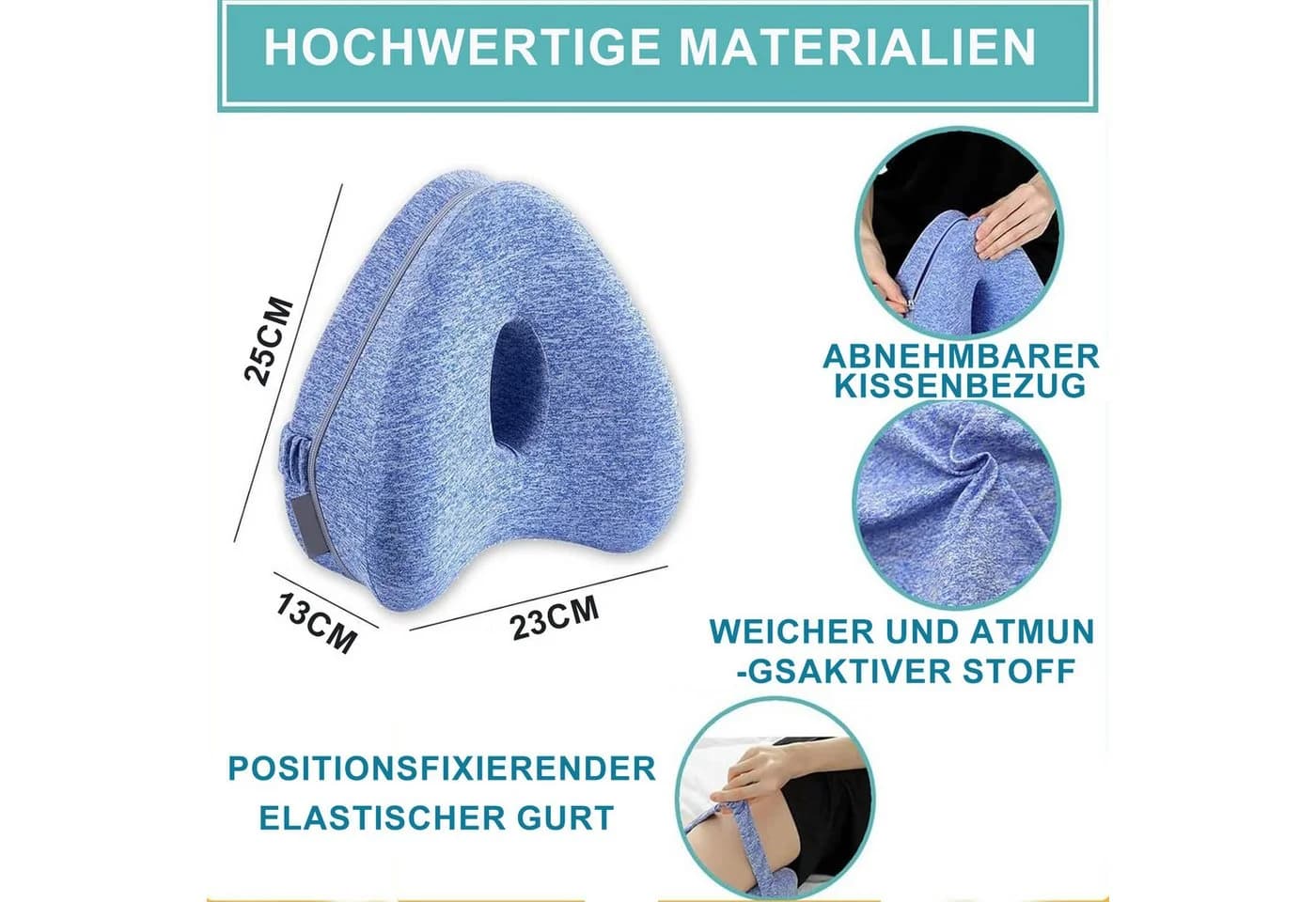 Mutig Balancekissen Kniekissen 2 Stück Memory-Schaum Ergonomisch