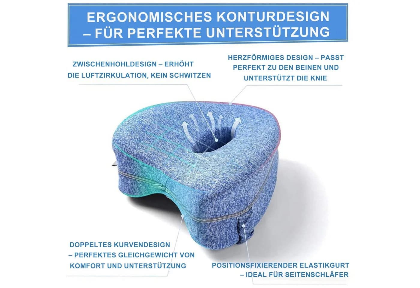 Mutig Balancekissen Kniekissen 2 Stück Memory-Schaum Ergonomisch - Bild 4