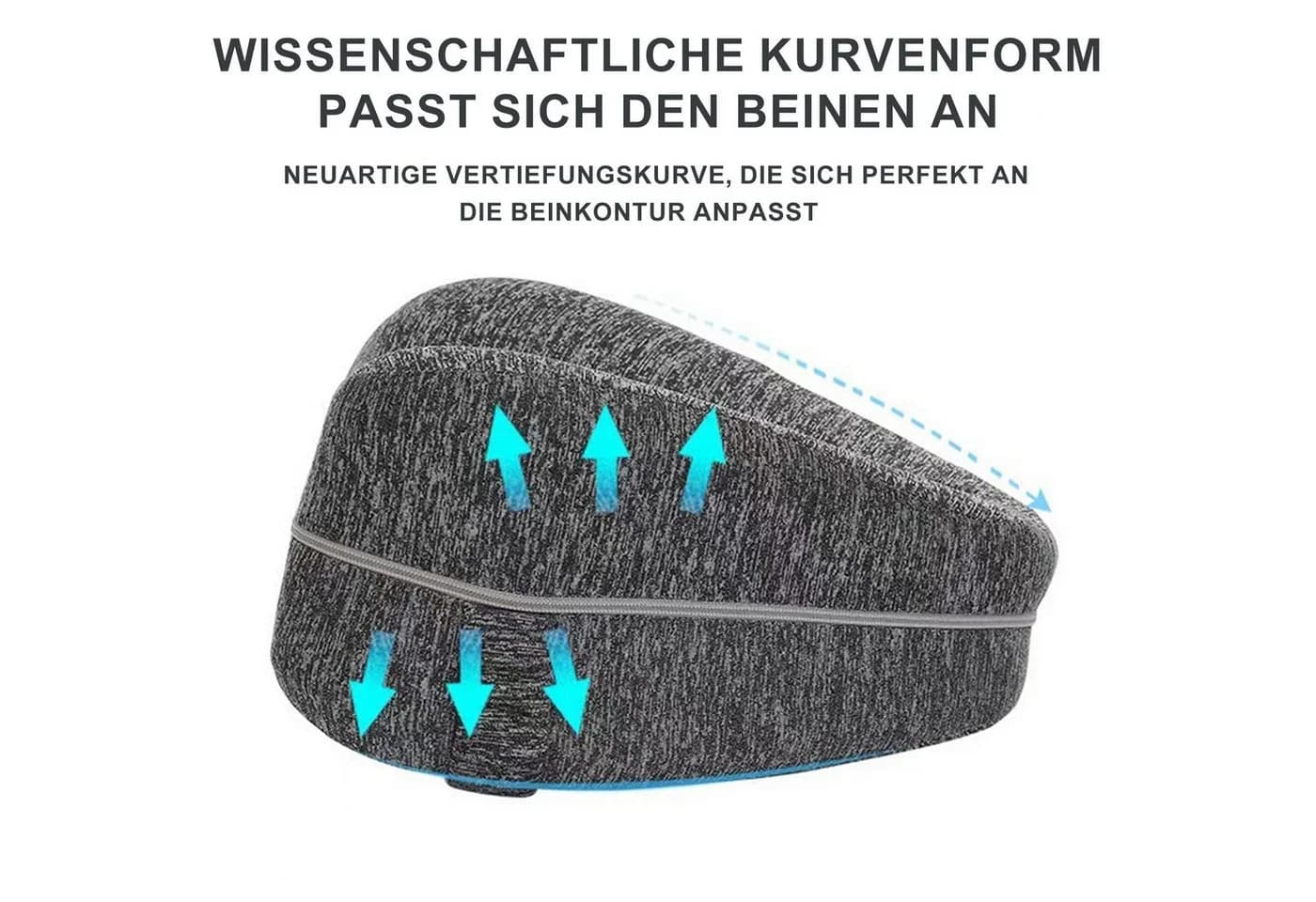 Keyura Balancekissen Kniekissen Grau 2er Set Memory-Schaum - Bild 5