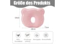 Mutig Babykissen Neugeborene Memory Foam Reisekissen Gegen Plattkopf Rosa Bild 1