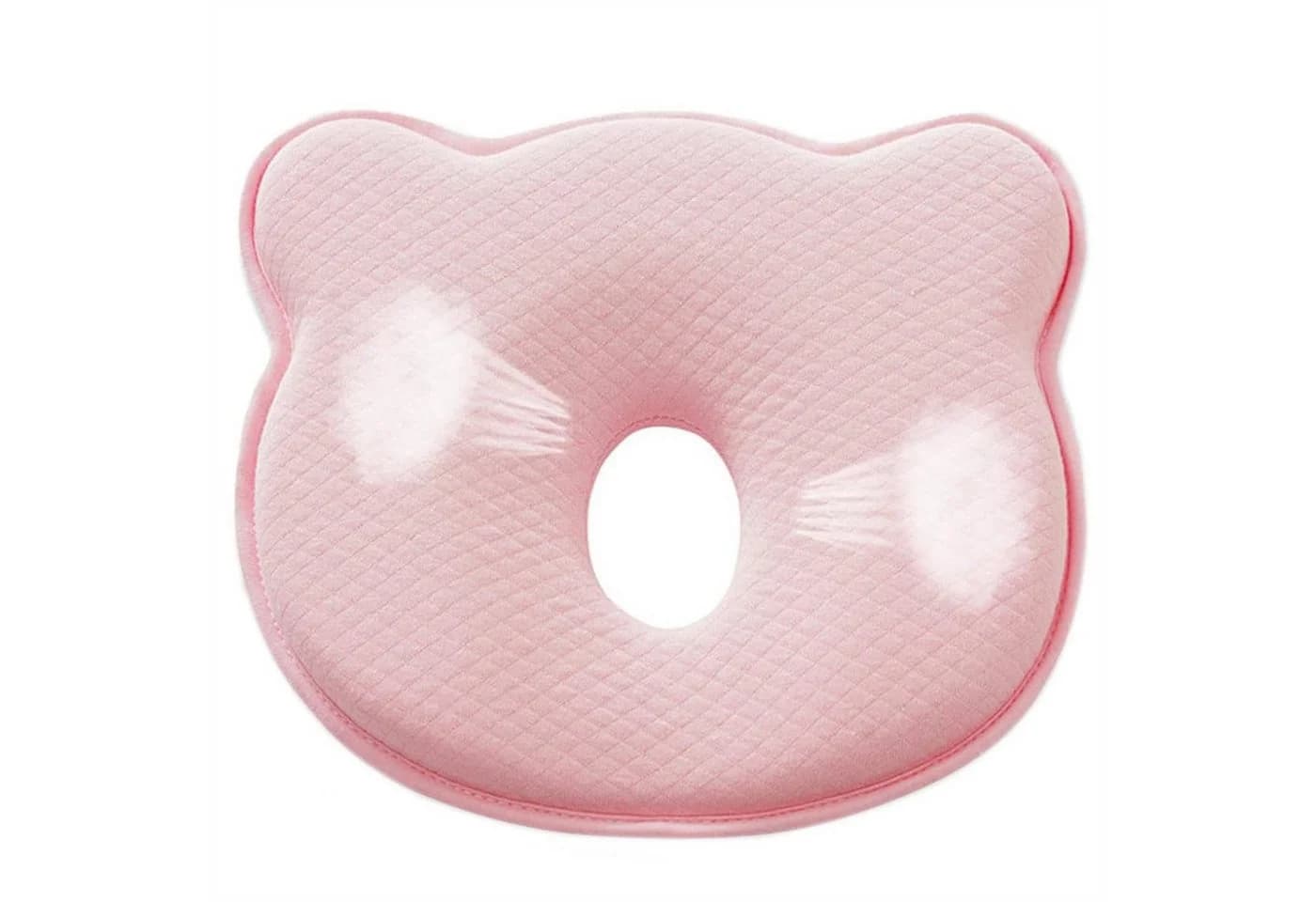 Mutig Babykissen Neugeborene Memory Foam Reisekissen Gegen Plattkopf Rosa - Bild 2