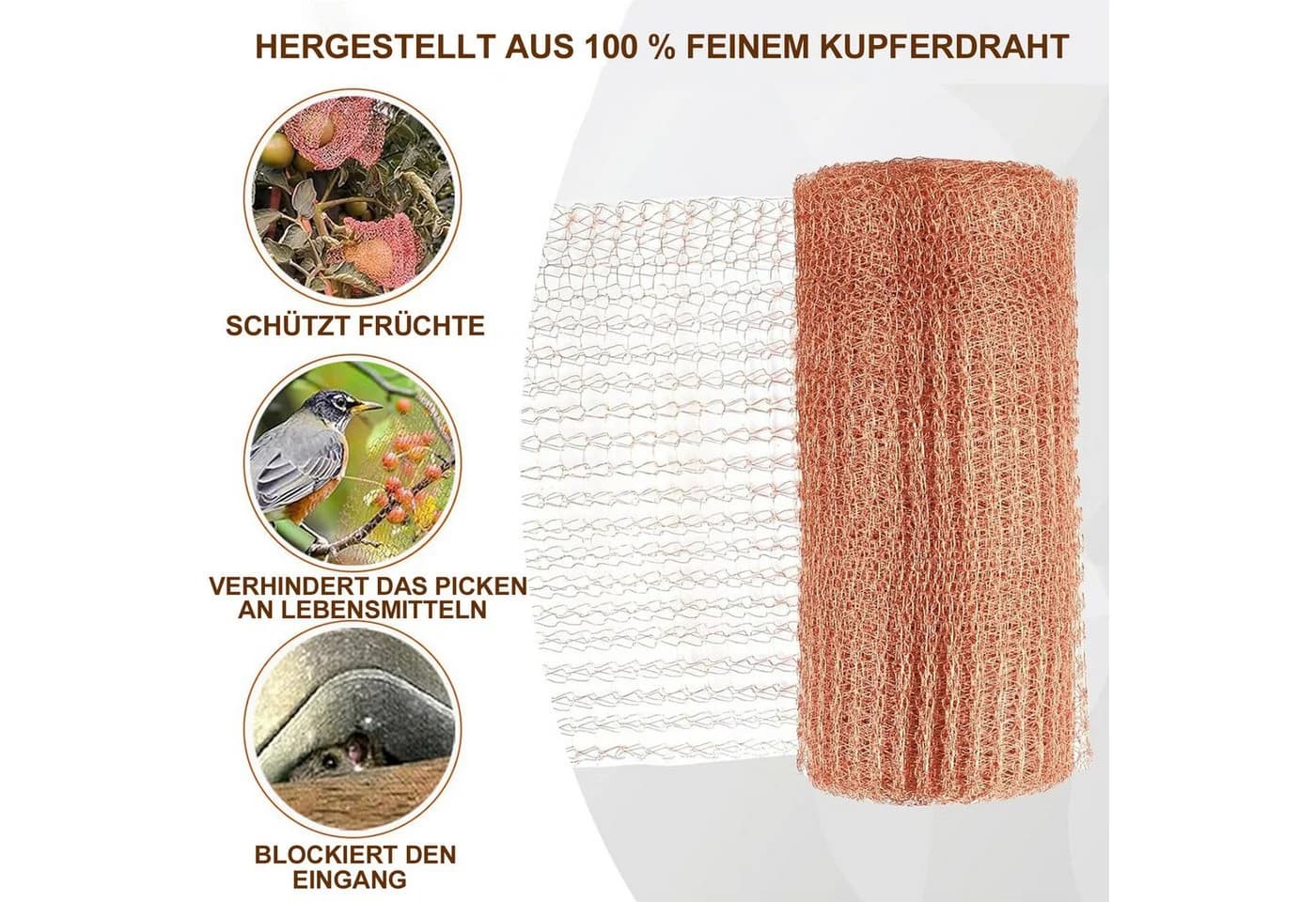 Mutig Schneckenzaun Kupferband 127mm x 6m - Pflanzenschutz - Bild 4