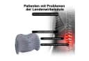 Keyura Lumbalkissen Ergonomisches Lendenkissen Memory Foam Grau Bild 1