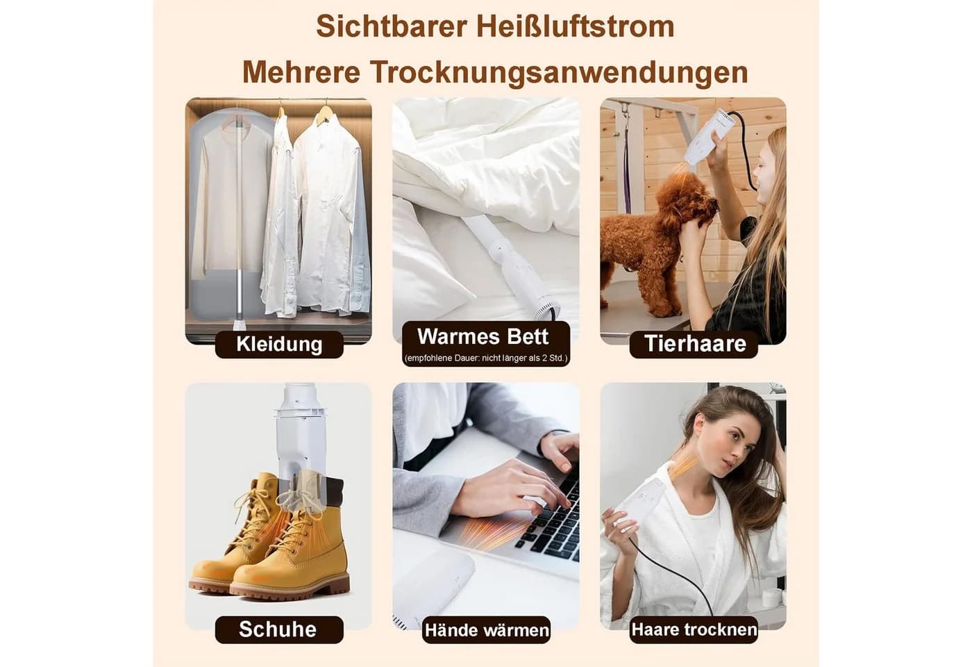Senmudi Heizkörper-Wäschetrockner Mini Trockner 360-Grad-Zyklustrocknung