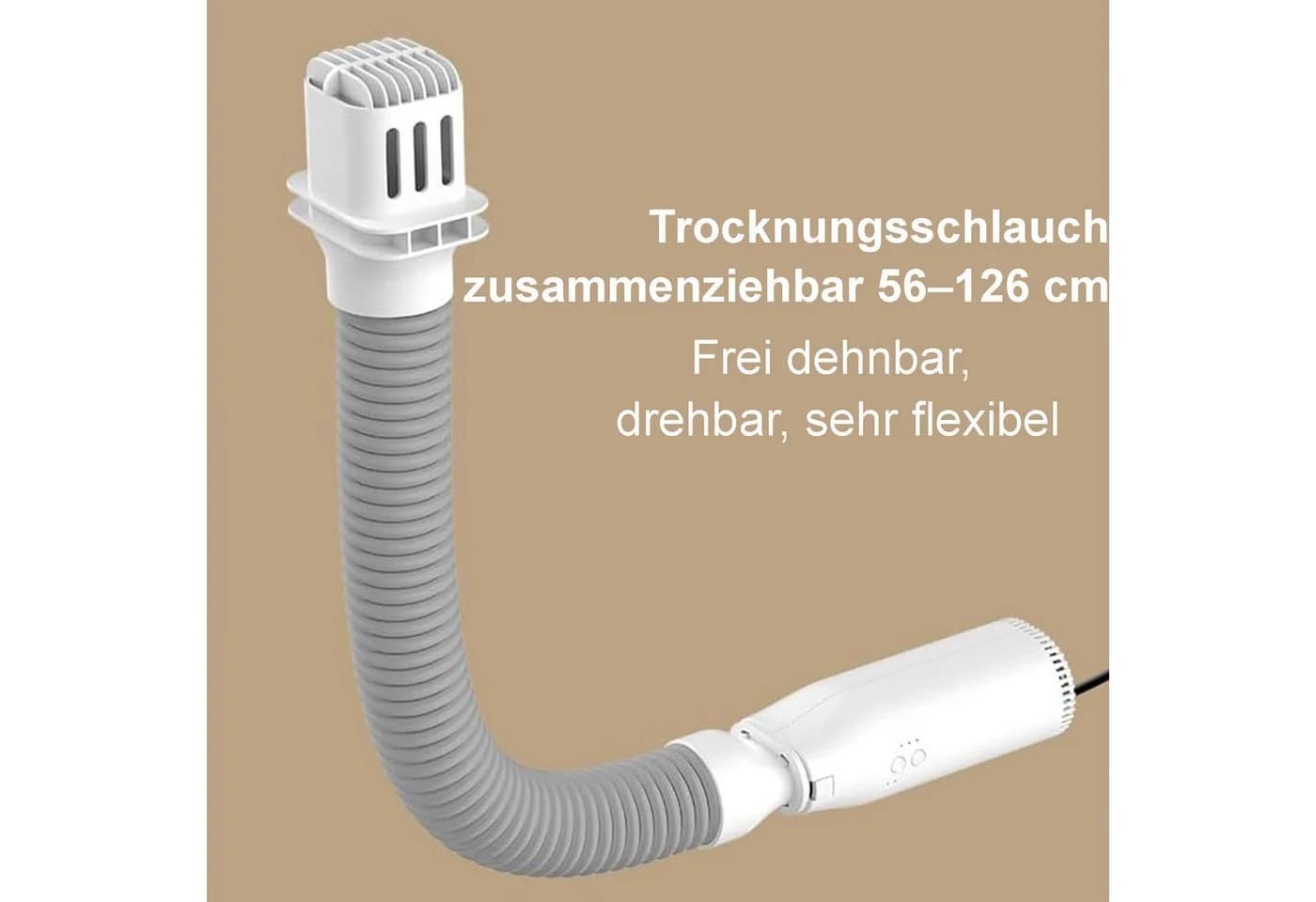 Senmudi Heizkörper-Wäschetrockner Mini Trockner 360-Grad-Zyklustrocknung - Bild 5
