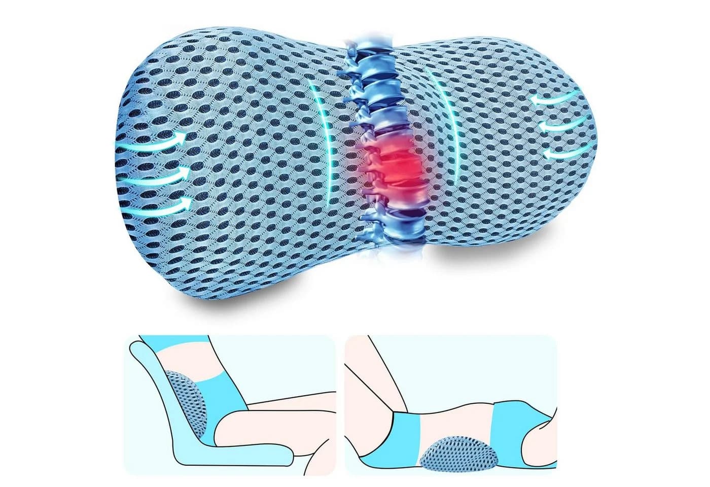 Ergonomisches Rückenkissen aus Memory-Schaum - Bild 2