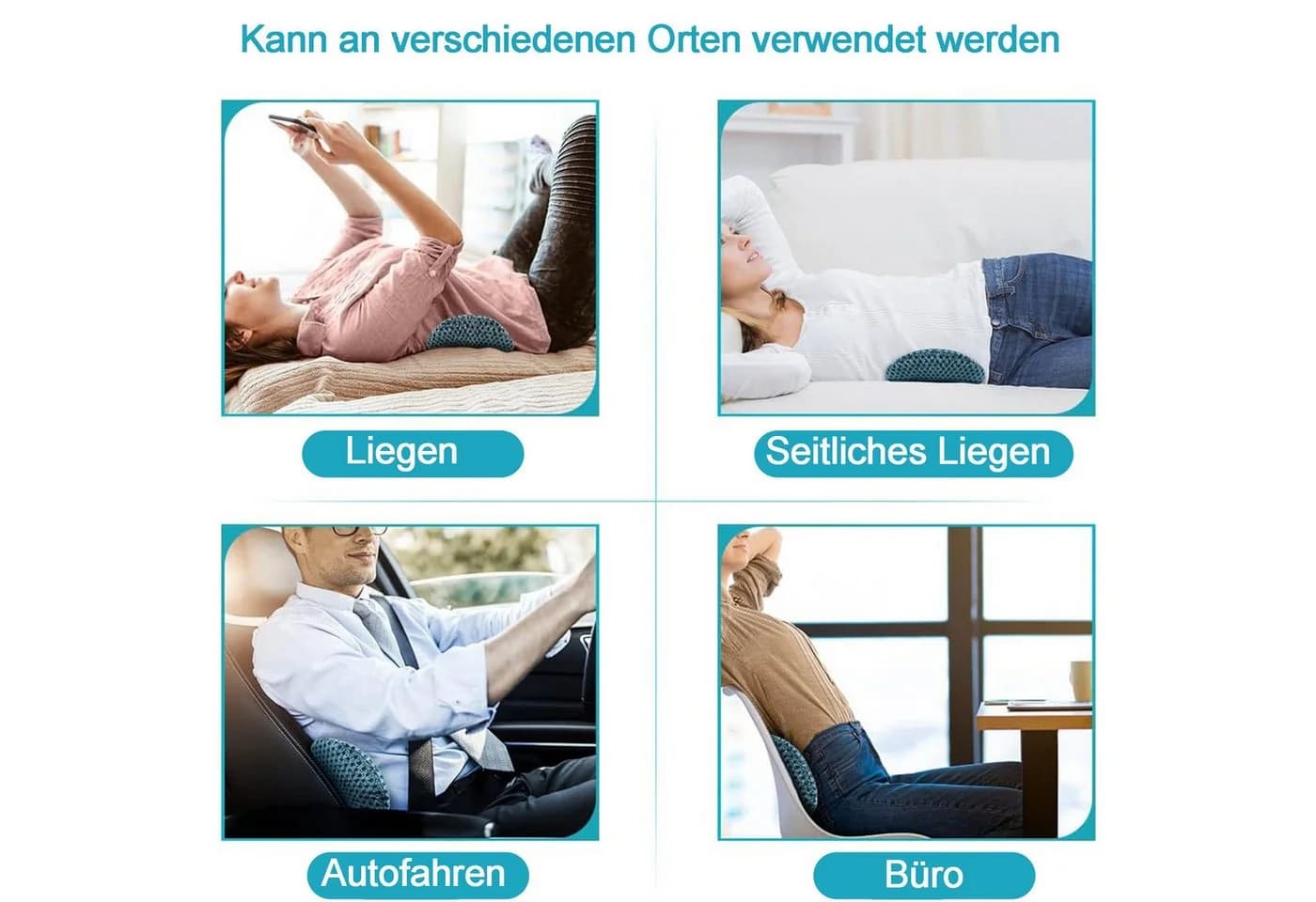 Ergonomisches Rückenkissen aus Memory-Schaum - Bild 3