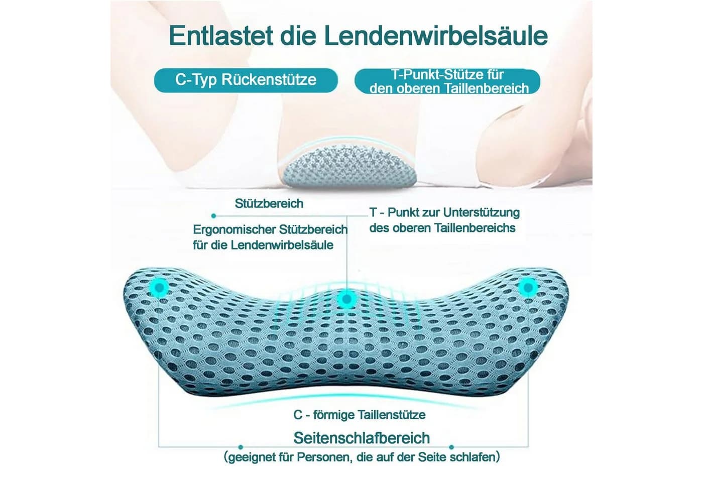 Ergonomisches Rückenkissen aus Memory-Schaum - Bild 4